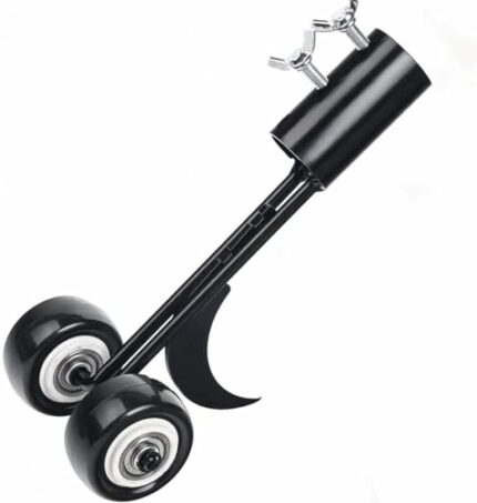 MiaoMa Hook Weed Remover Tool, Patio Weeding Tool with Wheels Weed Puller, Weeding Tools for Garden, Weed Removing Tool without Kneeling for Clea