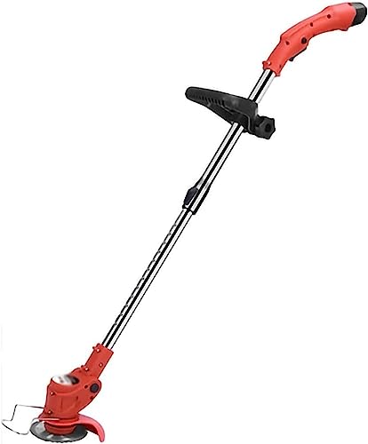 Cordless String Trimmer Small Household Lawn Mower Electric Grass Cutter Retractable Rod Equipped with Lithium Battery Charger for Lawn (Size : B