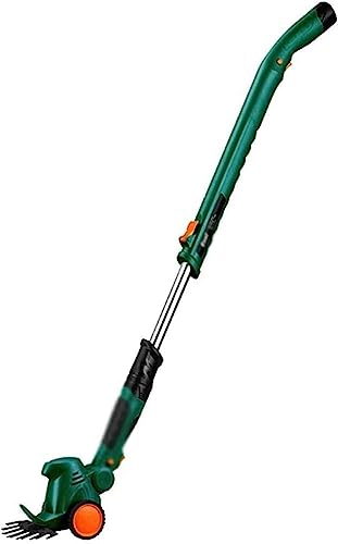ELzEy Grass Trimmer Cordless String Trimmer Small Household Electric Lawn Mower Multifunctional Weeder Retractable Rod 10.8V/2.0Ah Lithium Batter