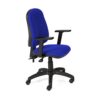 Rocada, Adjustable Desk Chair, Office Chair with Armrest and wheels, Comupter Swivel Chair in Reinforced Breathable Fabric (Blue)