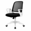 n/a Chair-Extra Large Mid Back Breathable Mesh Office Desk Computer Desk Chair with Lumbar Support Black(Color : Black,Size: 96 * 58cm)