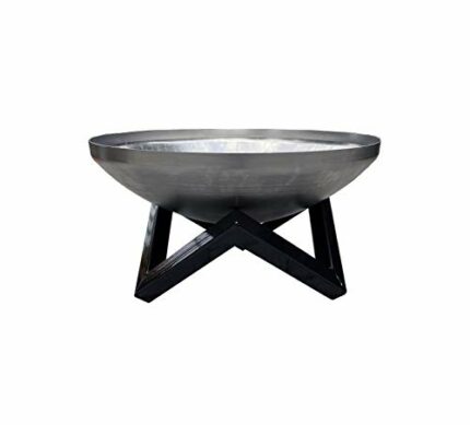 Cheshire Onsite Welding Fire Pit Stainless Steel Rust Resistant Durable 60cm Diameter Brazier Outdoor Garden Bowl Patio Heater Log Burner