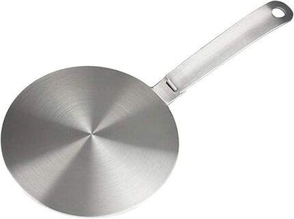 2020 Newest Heat Diffuser Stainless Steel Induction Adapter Plate Removable Handle Coffee Milk Cookware Induction Hob Heat Cooking Diffuser for E
