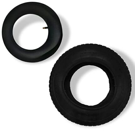 MxMan 14" Pneumatic Wheelbarrow Tyre 3.50-8 - Wheelbarrow Wheel Replacement, Heavy Duty Replacement Tyre & Inner Tube for Sack Trolley/Barrow and