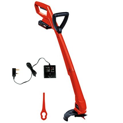 Einhell Power X-Change 18/24 Lightweight Cordless Strimmer With Battery And Charger - 18V Battery Grass Trimmer, 24cm Cutting Width, Includes 20
