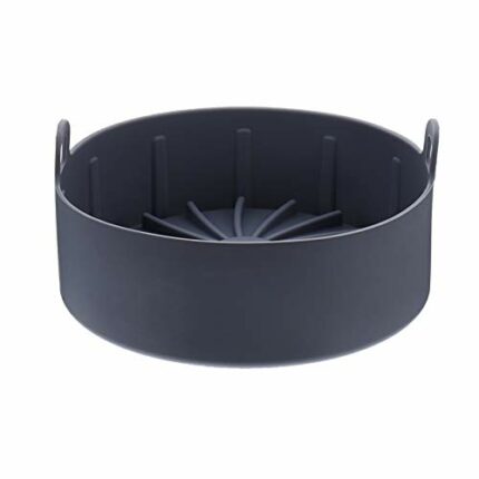 Hemoton Air Fryer Silicone Pot Replacement for Paper Liners No More Harsh Cleaning The Air Fryer Basket Silicone Replacement Basket 7.5 inch