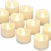 Willingood LED Tea Lights Flameless Candle with Timer, 6 Hours on and 18 Hours Off, 1.4 x 1.3 Inch, Warm White, [12 Pack]