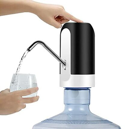 Ganquer Electric Water Bottle Pump, Portable USB Charging Automatic Water Dispenser, Universal Drinking Water Pump for Kitchen, Home, Office, Tra