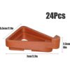 24 Pcs Pots Feet Plant Flower Invisible Pot Risers Triangle Toes Lifters Plastic Planters Stand for Better Water Drainage Indoor and Outdoor Gard