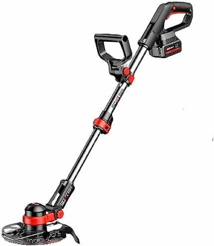 Battery Grass Cutter,Household Electric Lawn Mower, Outdoor Small Portable Rechargeable Weeder, Multifunctional Garden