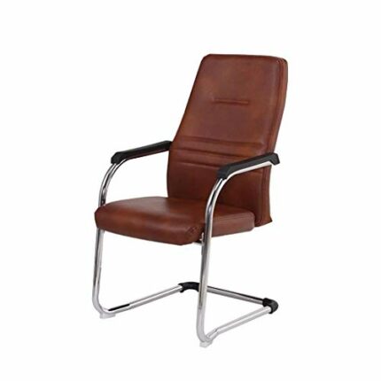 N/A Leather Executive Office Chair Ergonomic Executive Chair Lumbar Support Steel Frame Durable Strong