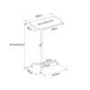 WALNUT Standing Desk Up Desks Height Adjustable Air Riser Laptop Stands Large Rising Desktop Computer Table Workstation Foldable Extender Home Of