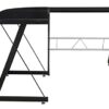 SIGNATURE DESIGN BY ASHLEY Home Office Computer Desk, Metal, Black & Silver, W x 51" D x 27" H