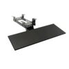 WANGFENG Keyboard Holder For Under Desk - Adjustable Clamp-On Keyboard Mouse Platform Wooden Keyboard Sliding Tray Drawer for Office & Home Typin