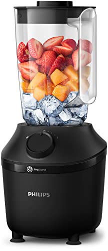 Philips Blender 3000 Series, ProBlend System, 1.9L Maximum Capacity, 1L Effective Capacity, 450W, 1 Speed Setting + Pulse, Plastic Jar, Black, (H