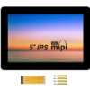 7inch Touchscreen Display for Raspberry Pi 4B/3B+/3A+/3B/2B/B+/A+, DSI Interface, 800x480 Capacitive TFT Screen, Support Raspberry Pi OS/Ubuntu/K