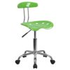 Flash Furniture Office Chair, Chrome, Wine Red, 41.91 x 43.18 x 88.27 cm