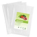 Vacuum Food Sealer Bags 15 x 20 cm, Gokilife Vacuum Sealer Bags for Food Saver, Heavy Duty, BPA Free, Seal a Meal, Embossed Pre-Cut Bags for Food