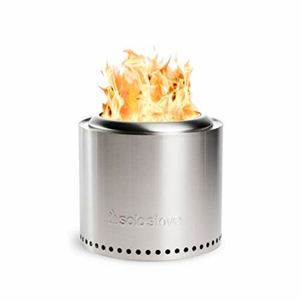 Solo Stove Fire Pit Ranger | Portable Outdoor Heater, Fire Pits for Heat Logs, Low Smoke Patio Fire Pit, Camping Heater,Wood Burning, Stainless S