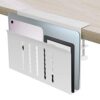 No Drill Under Desk Cable Management Tray, MEEKAKEE [Upgrated] Wire Management, Metal Cable Tray, Wire Organizer Under Desk, Desk Storage Holder