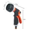 TFUFR Garden Hose Pipe Spray Gun Set, 8 Adjustable Patterns High Pressure Anti-Leaking Hose Gun with Hose Pipe Connect Adapters for Watering Plan