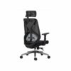 SLNFXC Comfortable Office Chair Back Ergonomic Chair Swivel Office Chair with Head Support Adjustable Arms (Color : Wit)