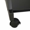 SogesPower Mobile Computer Desk Work Workstation with Printer Shelf and Keyboard Space Computer Workstation for Home and Office,Black