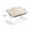 N/A Foldable Computer Desk, Simple Laptop Desk Foldable Dormitory Home Lazy Small Table