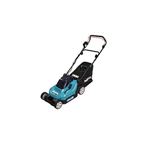 Makita DLM382PM2 Twin 18V (36V) Li-ion LXT 38cm Lawn Mower Complete with 2 x 4.0 Ah Batteries and Twin Port Charger