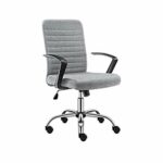 ZCMEB Office Chair Desk Chair with Seat Slide, Height Adjustable Arms, Features Include Pump Up Lumbar Support