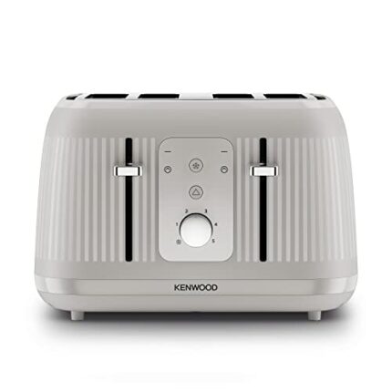 Kenwood Dawn Toaster, 4 Slot Toaster, Reheat, 5 Browning Settings, Defrost and Cancel Functions, Pull Crumb Tray, TFP09.​000CR, 1800W, Oatmeal Cr