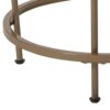 Flash Furniture Glass End Table, Clear/Brushed Gold, Set of 1