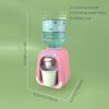 Water Dispenser KidsMini Water Dispenser,190ml Simulation Drinks Dispenser with Tank Cup for Kid Gift NO Battery Pink
