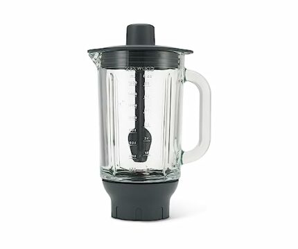 Kenwood KAH359GL Blender Attachment for Kenwood Kitchen Machines Glass and Black