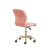 SDFGH Plush Velvet Office Chair, Pearl Blush Office Chairs Office Chairs Computer Chairs