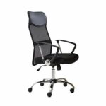 Ygqbgy Furniture Mid-Back Black Mesh Multifunction Executive Swivel Ergonomic Office Chair with Adjustable Arms