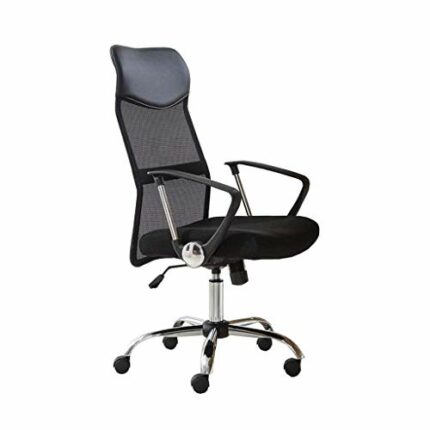 n/a Furniture Mid-Back Black Mesh Multifunction Executive Swivel Ergonomic Office Chair with Adjustable Arms