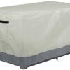 STEECA Patio Deck Box Cover Waterproof Outdoor Rectangular Storage Bench Cover 62L x 30W x 26H inch