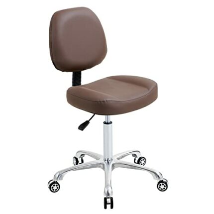 Nazalus Rolling Stool Adjustable Drafting Chair Heavy Duty with Wheels for Office Home Desk Chair Big Size