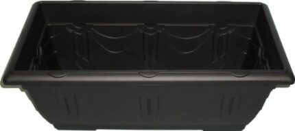 Whitefurze G02064 60cm Venetian Patio Planter - Black