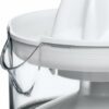 Braun CJ3000 Electric Citrus Press, 350 ml bowl with scale, adjustable pulp control, automatic start/stop, cable storage - White