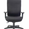 Office Hippo Professional 24 High Back Office Chair, 150 kg Weight Tolerance, 2D Arms, Asynchro Mechanism, Ratchet Back, Fabric, Black