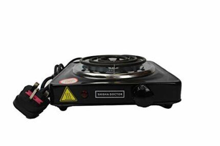 SD 1000W Portable Hot Plate Hob for Cooking Electric Single Burner 6 Adjustable Temperature Power Levels Cast Iron Hot Plate Easy Clean for Kitch