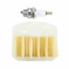 Air Filter Spark Plug, Air Filter + L7T Spark Plug Kit Suitable for Husqvarna 340 345 346 350 351 353 Chainsaw Outdoor Power Tools Parts Replacem
