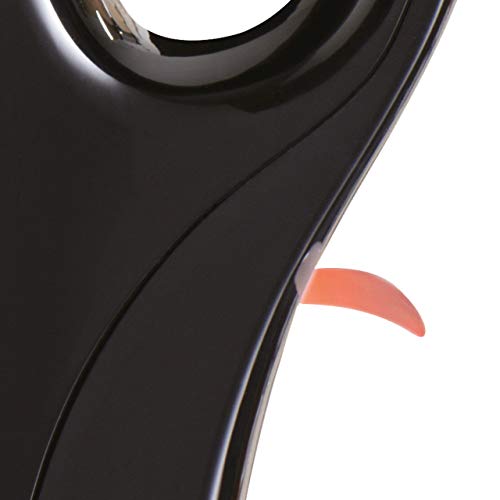 Daewoo Essentials, Plastic Kettle, Black, 1.7 Litre Capacity, Fill 7 Cups, Family Size, Visible Water Window For Easy Monitoring, Led Light Indic