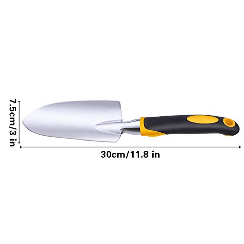 Garden Trowel Hand Shovel Aluminum Alloy Shovel for Planting Transplanting Weeding Moving (Smooth)