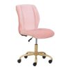 SDFGH Plush Velvet Office Chair, Pearl Blush Office Chairs Office Chairs Computer Chairs
