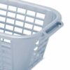 Addis Eco 100% Recycled Plastic Large Rectangular Laundry Washing Basket, 40 litre, Light Grey 518380