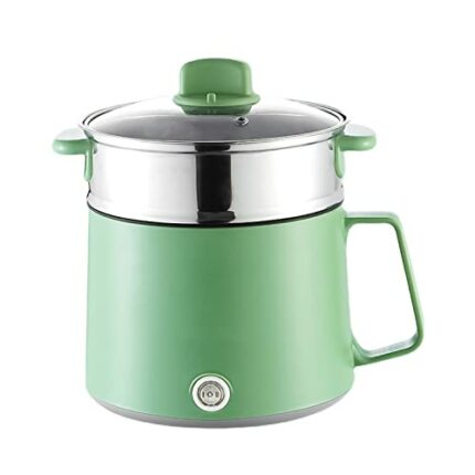 Electric Hot Pot, 1.7L Multi-Functional Electric Skillet for Stir Fry/Stew/Steam, Portable Mini Electric Cooker for Soup Porridge Dumplings Eggs