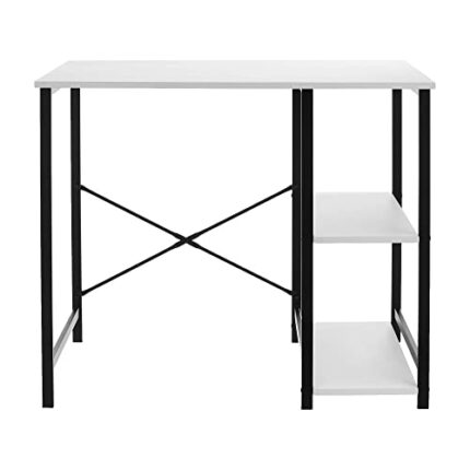 N/A Classic Home Office Computer Desk With Bookshelf For Dorm Study Areas (Color : A)